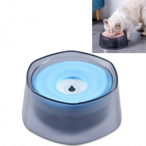 Buvette de flottabilité pour animaux de compagnie Eau anti-éclaboussures pour chiens et chats Bol d'eau potable (bleu) SH401B1898-07