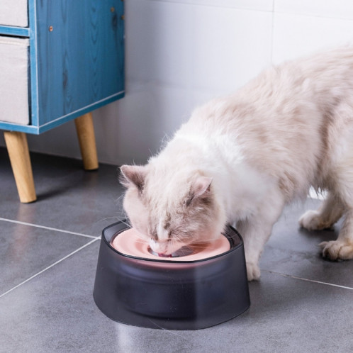 Buvette de flottabilité pour animaux de compagnie Eau anti-éclaboussures pour chiens et chats Bol d'eau potable (rose) SH401A1560-07