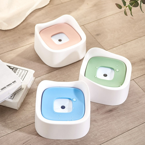 Bol à boire flottant pour animaux de compagnie sans bol à bouche humide Bol à boire étanche aux éclaboussures pour animaux de compagnie (bleu) SH801B1508-08