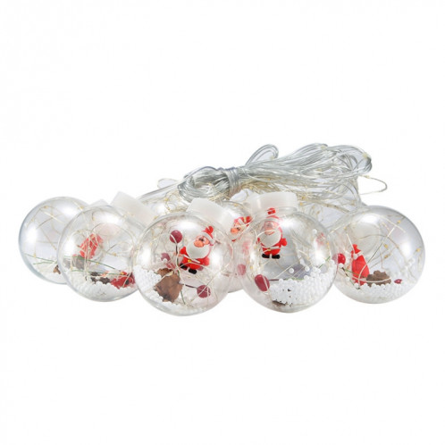 Lumière de rideau de fil de cuivre à LED souhaitant une boule de décoration de Noël, livraison de style aléatoire, type de prise: (lumière blanche chaude) SH801A1266-05