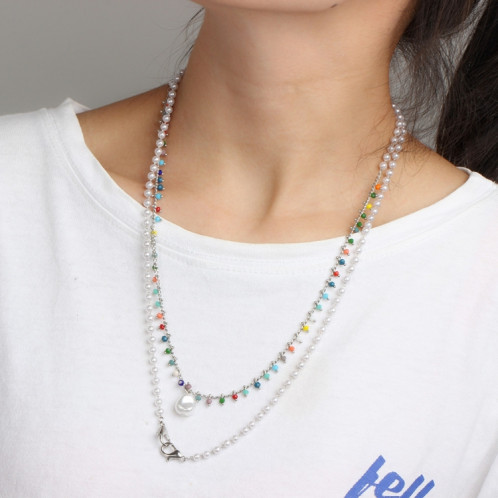 3 PCS masque lanière collier chaîne de perles chaîne de lunettes SH20361752-07