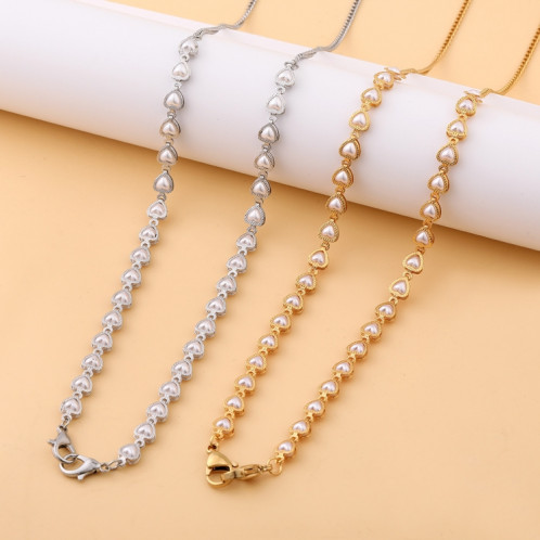 4 PCS Retro Love Pearl Multi-Purpose Anti-Lost Hanging Mask Lunettes Chaîne (Or) SH001A1934-06