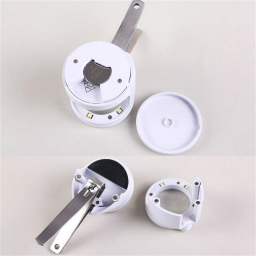 Détachable avec la lumière LED HD 3,5 fois la loupe de coupe-ongles vieil homme SH3800305-07