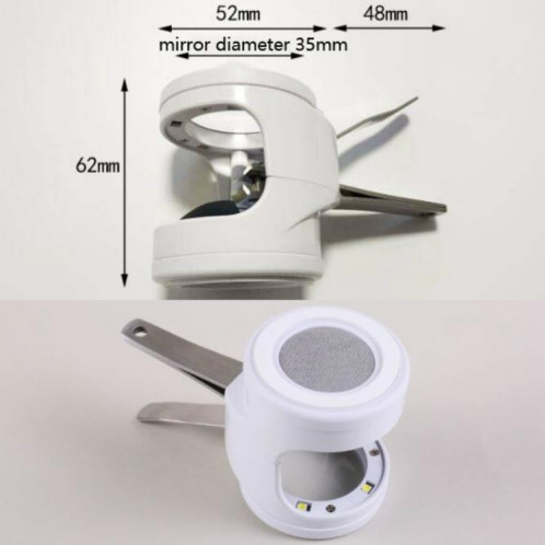 Détachable avec la lumière LED HD 3,5 fois la loupe de coupe-ongles vieil homme SH3800305-07