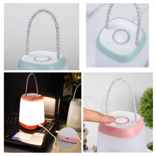 Lampe de chevet portative de protection des yeux d'allaitement pour bébé, style: chargement USB (rose) SH402A1068-07