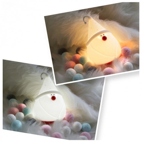 Veilleuse en silicone Père Noël Bonhomme de neige Décoration d'arbre de Noël Lumière SH57681377-07