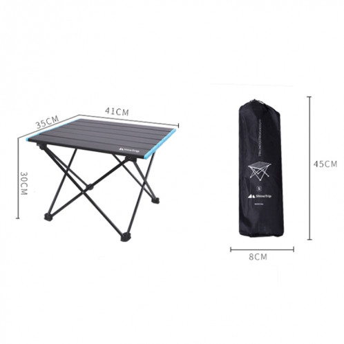 Table pliante extérieure en alliage d'aluminium Camping pique-nique Table pliante portable Table de barbecue stalle petite table à manger, taille: petite SH5001675-08