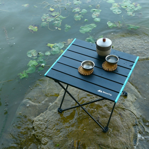 Table pliante extérieure en alliage d'aluminium Camping pique-nique Table pliante portable Table de barbecue stalle petite table à manger, taille: moyenne SH50021463-08