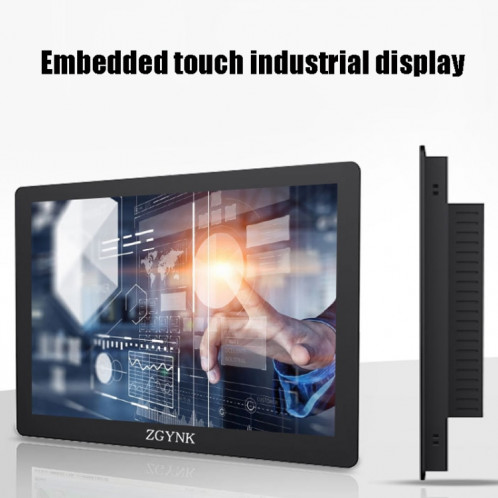 Écran industriel à affichage intégré ZGYNK KQ101 HD, taille: 10 pouces, style: résistif SZ06031025-010