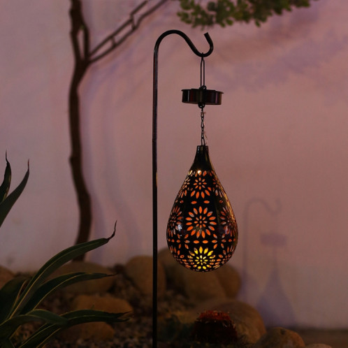 Jardin solaire suspendu lumière extérieure jardin décoration lampe de projection lustre en fer étanche SH6701690-08