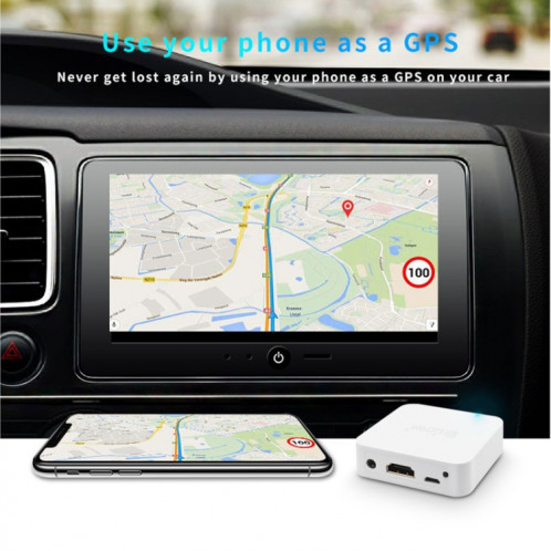 Dispositif d'affichage multimédia de voiture MiraScreen Dongle Audio Vidéo Miracast WiFi Boîte miroir, support Android et IOS, AV et HDTV Ports SH6725994-010