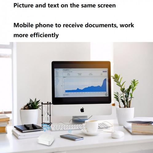 Dispositif d'affichage multimédia de voiture MiraScreen Dongle Audio Vidéo Miracast WiFi Boîte miroir, support Android et IOS, AV et HDTV Ports SH6725994-010