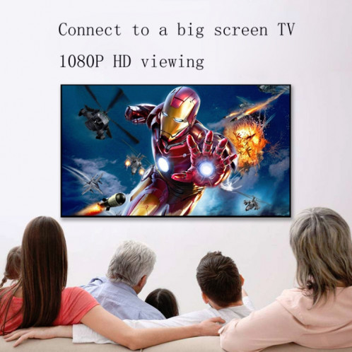 Dispositif d'affichage multimédia de voiture MiraScreen Dongle Audio Vidéo Miracast WiFi Boîte miroir, support Android et IOS, AV et HDTV Ports SH6725994-010