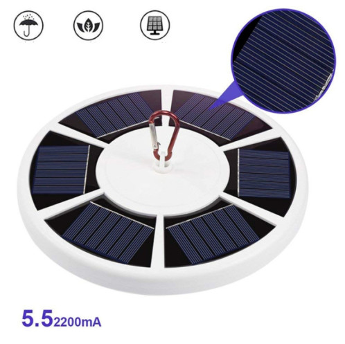 Lumière solaire de mât de drapeau LED Lumière extérieure de tente de camping de cour SH74391498-06