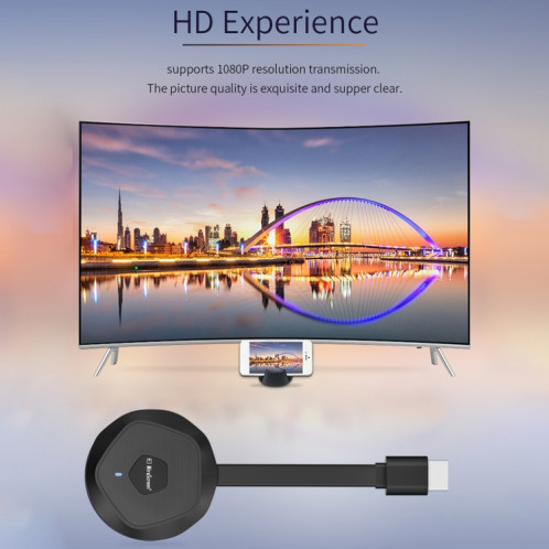 G28 5GHz Wireless WiFi Affichage du récepteur dongle Mirascreen Hdtv Stick Streaming Ezcast Media Player (blanc) SH401W1288-09