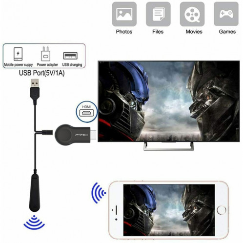 bâton HDTV de lecteur multimédia de récepteur de dongle sans fil 2.4G pour Anycast SH7480755-08