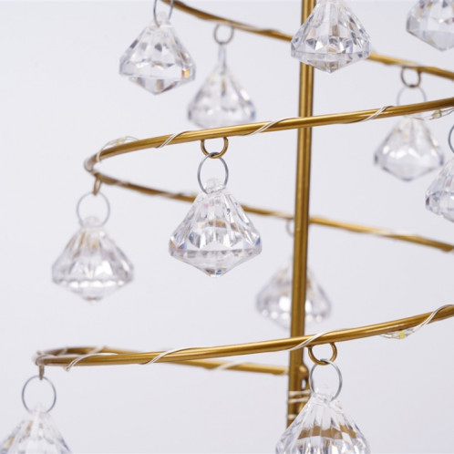 LED en fer forgé veilleuse cristal arbre de noël lumière chambre décoration petite lampe de table SH9982608-08