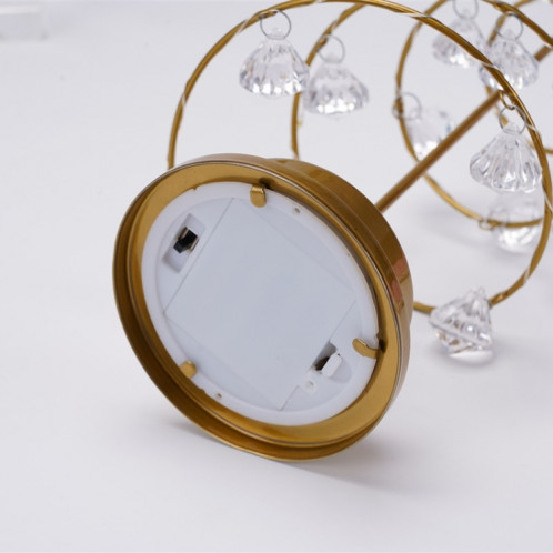 LED en fer forgé veilleuse cristal arbre de noël lumière chambre décoration petite lampe de table SH9982608-08