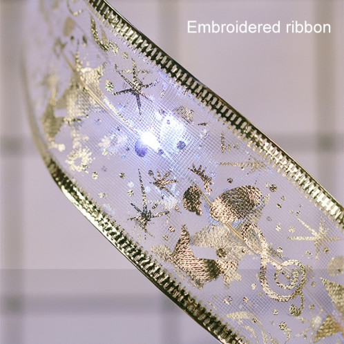 4m 40LEDs cadeau décoration ruban guirlande lumineuse LED fil de cuivre ruban arbre de noël haut bowknot lumière (lumière colorée) SH401C1483-05
