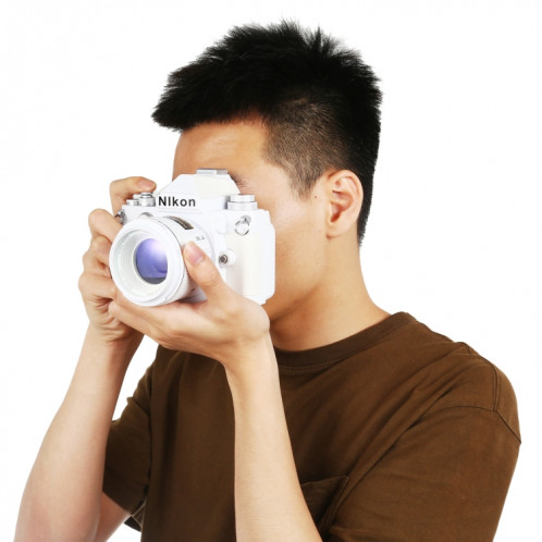 Faux modèle d'appareil photo reflex numérique factice non fonctionnel, modèle DF, accessoires de salle de modèle, ornements, accessoires de modèle de caméra de studio photo, couleur: blanc (sans capot) SH102A1224-07
