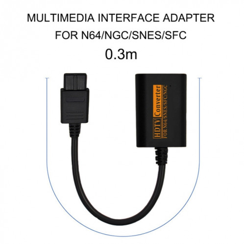 Convertisseur HDMI de convertisseur vidéo de console de jeu rétro 720P pour NGC / N64 / SNES / SFC SH22491595-07