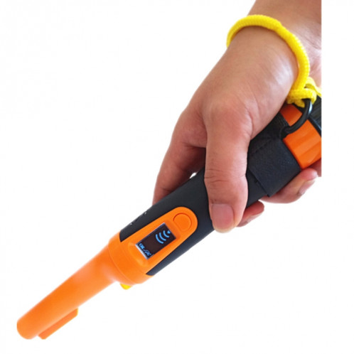 Tige de positionnement en métal d'affichage à cristaux liquides de détecteur de métaux imperméable tenu dans la main HS-10 (orange) SH101A510-07