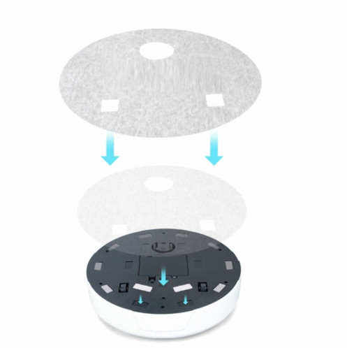Nettoyeur domestique paresseux de mini robot de balayage intelligent, spécification: Version de batterie (blanc) SH602B292-06