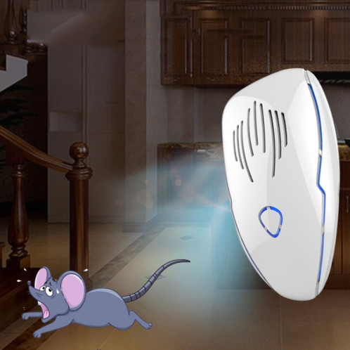 DC-9015 Souris électronique ultrasonique à fréquence variable multifonction à économie d'énergie domestique et anti-moustique, Style: Prise UE (Noir) SH902B695-08