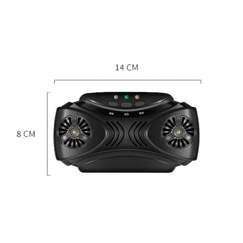 DC-9010 USB Charge Répulsif anti-moustique portable à ultrasons (noir) SH001A673-08