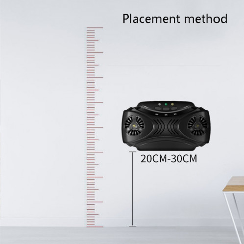 DC-9010 USB Charge Répulsif anti-moustique portable à ultrasons (noir) SH001A673-08
