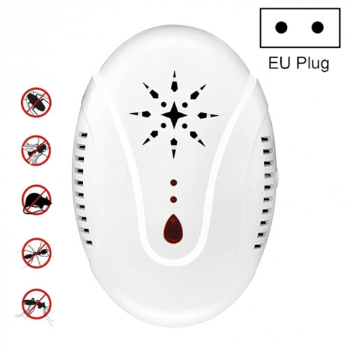 DC-9007 Répulsif anti-moustique portable à ultrasons, Style: (Blanc) SH603A1247-09