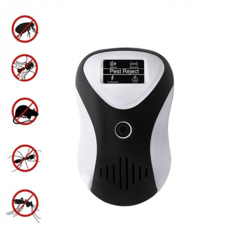2 PCS DC-9017A répulsif de souris ultrasonique à économie d'énergie répulsif d'insectes silencieux multifonctionnel anti-moustique et insectifuge () SH501B88-07