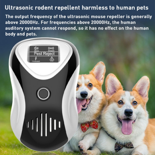 2 PCS DC-9017A répulsif de souris ultrasonique à économie d'énergie répulsif d'insectes silencieux multifonctionnel anti-moustique et insectifuge () SH501B88-07