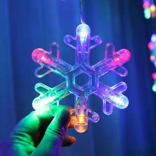 LED V inversé flocon de neige cinq étoiles lumières décoratives de Noël guirlande étanche, (lumière colorée) SH401B957-07