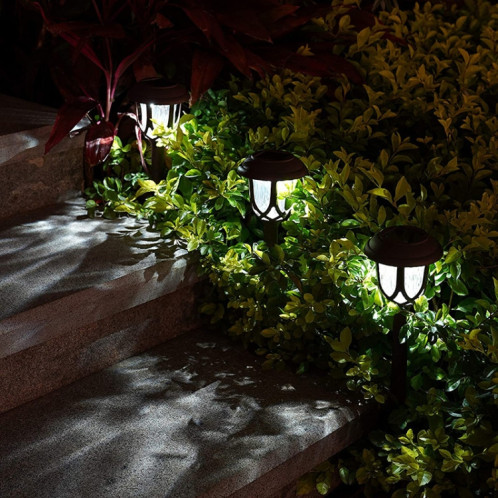 Solaire extérieur jardin pelouse réverbère jardin LED paysage décoratif lumière Villa Ground Plug Light (lumière colorée) SH601C437-09