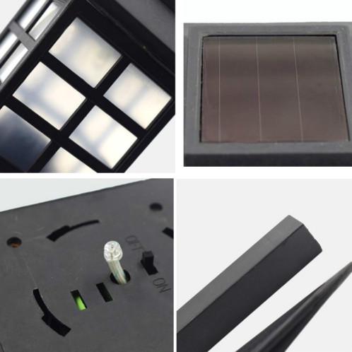 4 PCS extérieur jardin solaire veilleuse LED ménage petite maison pelouse lumière (lumière colorée) SH901C1713-010