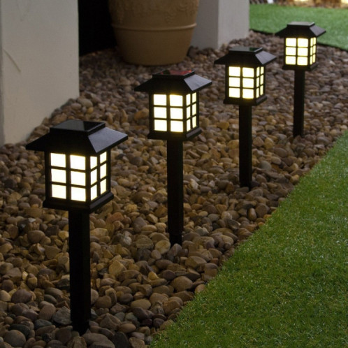 4 PCS extérieur jardin solaire veilleuse LED ménage petite maison pelouse lumière (lumière colorée) SH901C1713-010