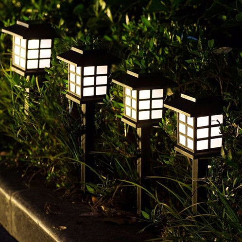 4 PCS extérieur jardin solaire veilleuse LED ménage petite maison pelouse lumière (lumière colorée) SH901C1713-010