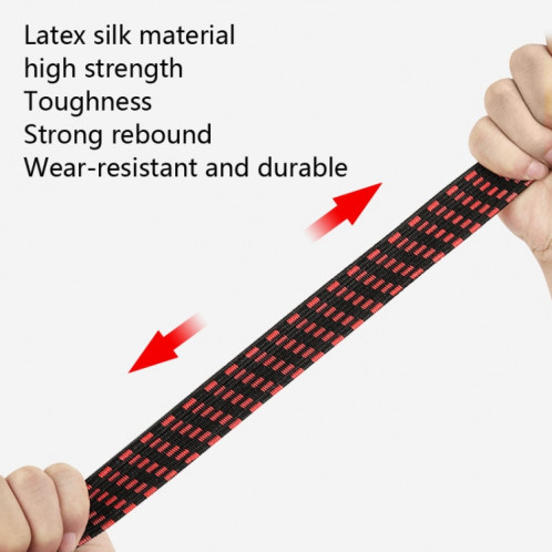 3 pièces de corde de reliure de vélo élargissant et épaississant la corde d'étagère de corde de bagage élastique élastique polyvalente, longueur: 3 m (rouge) SH204A1564-08