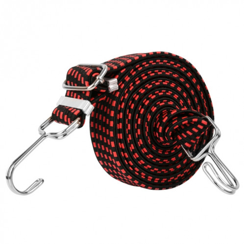 3 pièces de corde de reliure de vélo élargissant et épaississant la corde d'étagère de corde de bagage élastique élastique polyvalente, longueur: 4 m (rouge) SH205A1296-08