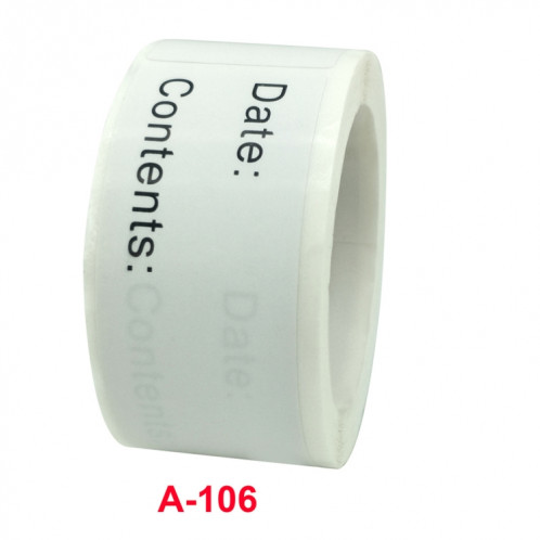 Étiquette d'autocollant de date de marquage des aliments à la maison, 10 pièces, taille: 1 x 3 pouces (A-106) SH601A371-06