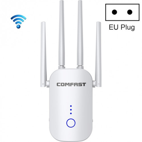 Comfast CF-WR758AC Dual Fréquence 1200MBPS Répéteur sans fil 5.8g Amplificateur de signal WiFi, SC04EU1153-010