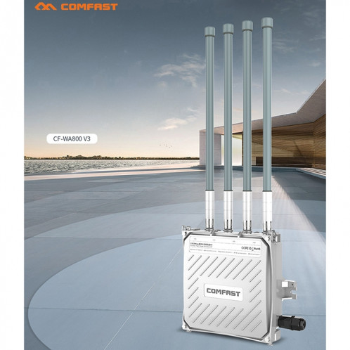 COMFAST CF-WA800 V3 1300Mbps répéteur d'amplificateur de signal de station de base sans fil WiFi extérieur SC1922866-010