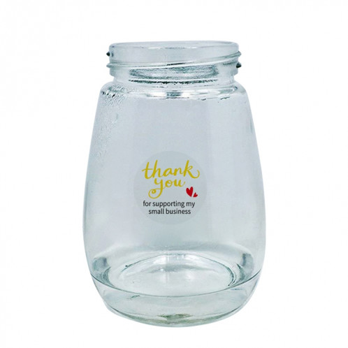 3 PCS Transparent Dorure Merci Cuisson Autocollant Enveloppe Autocollant D'étanchéité Cadeau Décoration Étiquette, Taille: 2.5 cm / 1 pouce (E-08) SH901A1269-05