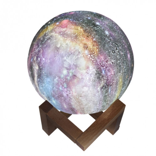 1W lampe de lune 3D enfants cadeau lampe de table peint ciel étoilé LED veilleuse, couleur de la lumière: 15cm Pat Control 3 couleurs SH89021523-08