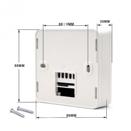 Contrôleur de température de thermostat de chaudière mural programmable HY02B05-2BW SH7412908-08