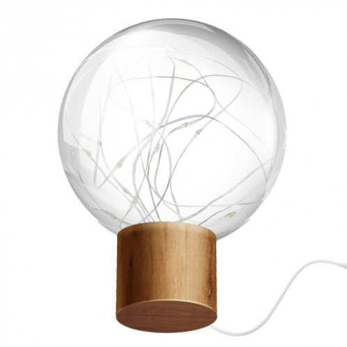 1.2W Star Moon Night Light USB Base en bois LED Atmosphère Lumière (lumière chaude) SH601A969-07
