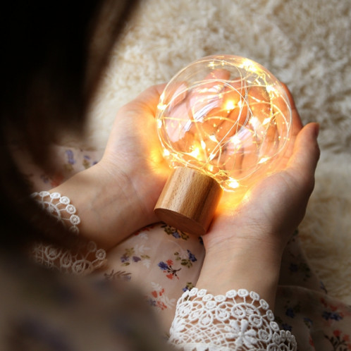 1.2W Star Moon Night Light USB Base en bois LED Atmosphère Lumière (lumière chaude) SH601A969-07