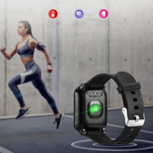 Bracelet intelligent avec écran Y12 1,1 pouces, étanche IP67, prise en charge des appels NFC / Bluetooth / surveillance du sommeil / surveillance de la fréquence cardiaque / surveillance de la pression artérielle SH001A1969-012