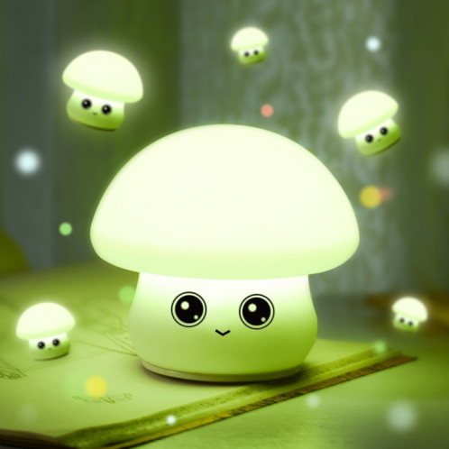 Lampe de table de chevet de chevet de chevet de champignon coloré en silicone, source d'alimentation: 0,8 W (champignon adorable) SH701C945-010